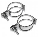 COPPIA SUPPORTI FRECCE CROMATI 39-42MM