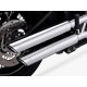 VANCHE & HINES TWIN SLASH 3" SOFTAIL FXS BLACKLINE