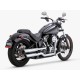 VANCHE & HINES TWIN SLASH 3" SOFTAIL FXS BLACKLINE