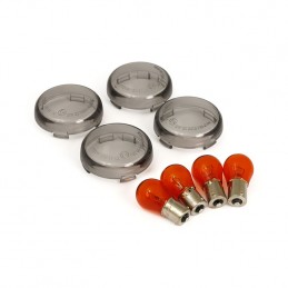 KIT LENTI INDICATORI DI DIREZIONE BULLET, FUMÈ PER HARLEY DAVIDSON